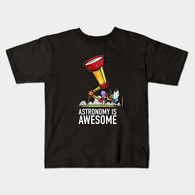 Astronomy is AWESOME Kids T-Shirt by StudioSiskart 